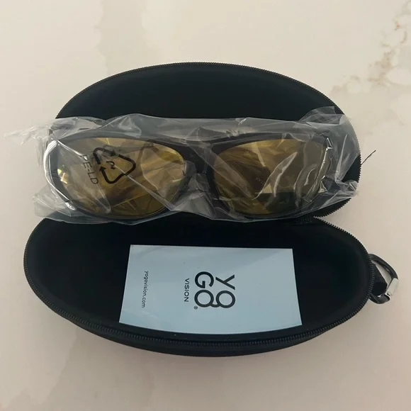 Yogo Vision Fit Over Nigh Driving Night Vision Yellow Tint Sunglasses - Picture 3 of 4